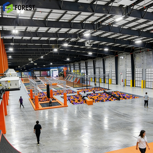 Arena de Trampolín con Estructura de Acero, ODM, Juegos Interactivos, Área de Espuma, Acolchado de Seguridad, Malla de Nailon Duradera y Confiable - Product Image 1