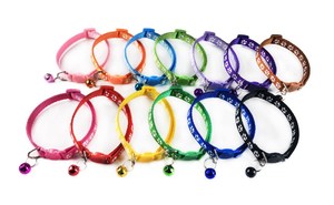 Ucuz pet kedi yaka küçük köpek için bell ile noel güzel sevimli pençe kitty polyester pet yaka kedi tedarik aksesuarları - Product Image 6