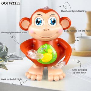 Jouet singe dansant à piles pour animaux de dessin animé avec musique légère - Product Image 5