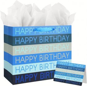 Bolsa de Papel Rígida para Regalo con Logotipo Personalizado LILA, Bajo MOQ, Embalaje de Papel para Compras con Cinta - Product Image 5