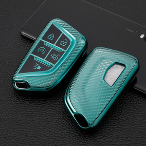 Funda de TPU suave de fibra de carbono para llave de coche, accesorio de carcasa para Cadillac XT5 XT4 XT6 CT5 CT6 CT4 XTS ATSL SRX, llavero, bolsa - Product Image 5