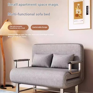 Sofá Cama Plegable Multifuncional de Doble Uso, Cómodo, Individual, con Tela de Esponja, para Apartamentos Pequeños - Product Image 1