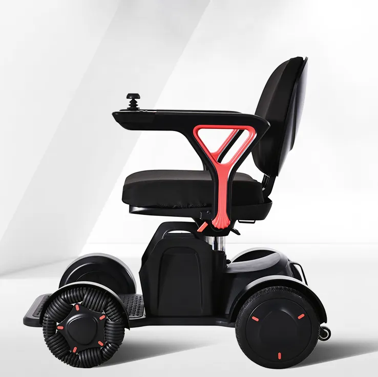 新しいファッショナブルな全方向性ホイールスマートドライブパワー車椅子インテリジェントロボット電動車椅子モビリティスクーター