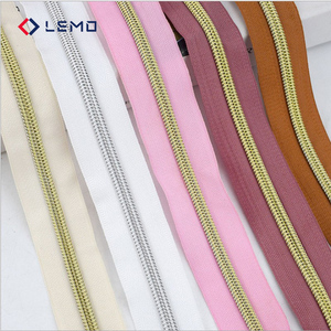 Electroplated Nylon Zipper Slider Zip <strong>Garment</strong> <strong>Processing</strong> <strong>Accessories</strong> Sewing Supplies for Luxury Dress <strong>Garment</strong> Tags Wholesale - Product Image 3