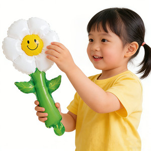 Globo de aluminio con forma de pez para el Día del Niño, 1 de <span class=keywords><strong>junio</strong></span>, con diseño de animales, piruleta de margarita brillante, venta al por mayor del fabricante - Product Image 1