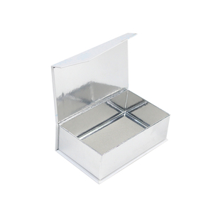 Embossed Logo Flip Lid Magnetic Book Style Gift Box with Matt Lamination Recyclable for Necklace Earring Ring Jewelry Packaging - Product Image 1