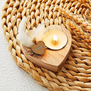 Titular De Vela Tealight Madeira Em Forma De Coração Favores Do Chuveiro De Noiva Favores Do Convidado Do Casamento Presentes Aniversário Festa Favores De Madeira Decoração
