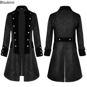 Nouvelle veste de cosplay gothique Renaissance pour hommes, costume de cosplay médiéval steampunk, veste de <span class=keywords><strong>noble</strong></span> victorien pour hommes - Product Image 1