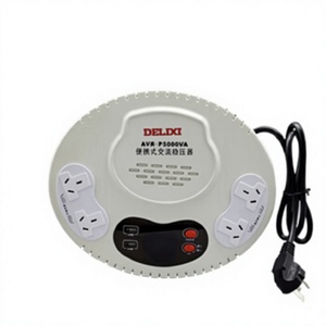 Régulateur de tension automatique monophasé portable AVR-P1500VA, entrée 140-260V, sortie 220V 8%, 1500VA AC 50/60Hz LED - Product Image 4