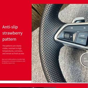 Volant perforé en cuir pour <span class=keywords><strong>Volkswagen</strong></span> VW Polo MK <span class=keywords><strong>Golf</strong></span> <span class=keywords><strong>8</strong></span> MK8 GTI Passat CC Gti <span class=keywords><strong>Gte</strong></span> Volant de voiture - Product Image 5