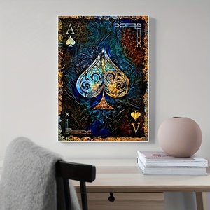 <span class=keywords><strong>As</strong></span> <span class=keywords><strong>de</strong></span> pique carte Poker affiche cartes à jouer mur Art toile impression photo peinture murale pour la décoration intérieure - Product Image 2