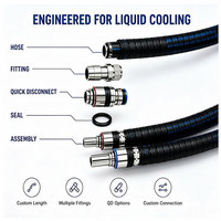 Ensemble de tuyaux de refroidissement liquide personnalisés pour serveur GPU de centre de données IA, refroidissement direct sur puce