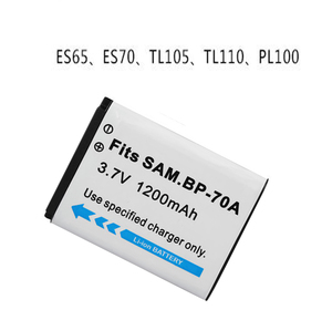 Batería de Iones de Litio BP-70A BP 70A BP70A de 1200 mAh para Cámara Digital Samsung, Batería ST66 ST700 ST88 <span class=keywords><strong>ES65</strong></span> MV800 PL120 PL170 ES80 - Product Image 3