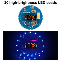 Amplificateur VIRE 100W, lecteur MP3 5.3, carte décodeur, radio FM, récepteur USB TF, kit voiture, module audio avec lumière LED clignotante