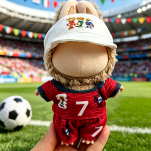 Ropa de Fútbol para Muñecas, Colgante de Peluche de 1ª/2ª/3ª/4ª Generación 7 Conjuntos de Camisetas de Fútbol de Portugal para Muñecas, Disfraces para Cambiar de Uniforme - Product Image 5
