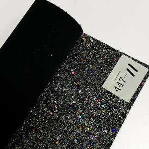 Sao sequin sáng bóng Chunky long lanh giả da tổng hợp vải cuộn/tấm PU cho đồ nội thất tóc Bow giày trang trí thủ công làm - Product Image 2