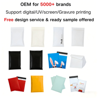 Enveloppes matelassées extra larges en LDPE imperméables de 15x18,9 pouces, refermables, avec fermeture autocollante, impression sérigraphique pour une expédition sécurisée