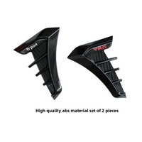 Autocollants décoratifs universels noirs en ABS de 30 cm pour ailes latérales et sorties d'air pour Tesla Model 3