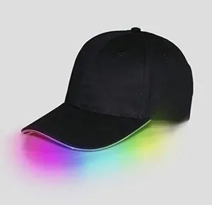 قبعة بيسبول بإضاءة LED قبعة رياضية قبعة حفلات راقصة عصرية ملائمة لمرحلة نوادي الهيب هوب مستلزمات المهرجانات والعروض