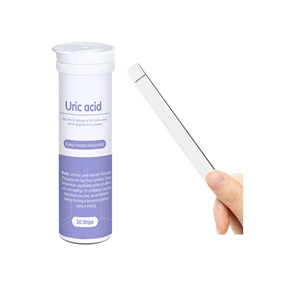 Kit de test d'urine manuel précis avec 30 bandelettes d'acide urique de diagnostic mesure les paramètres d'analyse d'urine 1 bouteille incluse - Product Image 1