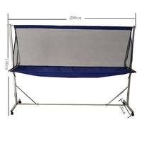 Filet de ramassage de balles de tennis de table en acier galvanisé amélioré, mobile, sur pied, personnalisable pour le tennis de table