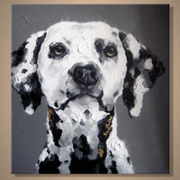 Peinture sur toile d'animaux sans cadre pour chambre d'enfant, singe, chien, oiseau, grenouille, cerf, peinture à l'huile au couteau