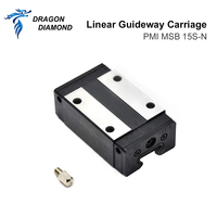 Bloque de Carro de Guía Lineal PMI Dragon Diamond MSB15S-N para Máquina de Grabado y Corte Láser de CO2, Piezas Mecánicas