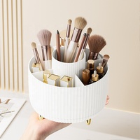 Bureau rotatif cosmétique brosse conteneur de stockage rouge à lèvres étagère ménage coiffeuse porte-stylo cosmétiques boîte de rangement
