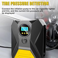 Compresseur d'air numérique 12V DC pour gonflage des pneus de voiture avec lumière LED, pression maximale de 150 PSI