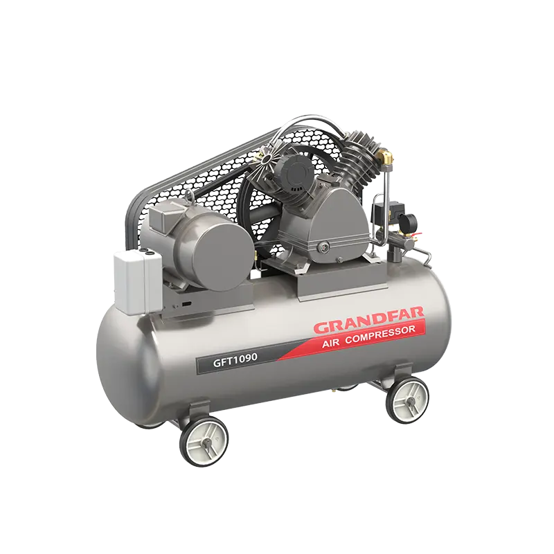 Prezzi dei compressori industriali per miniere GFT1090 sudafrica 4kw 11kw trasmissione cinghia compressore d'aria pressione 380v