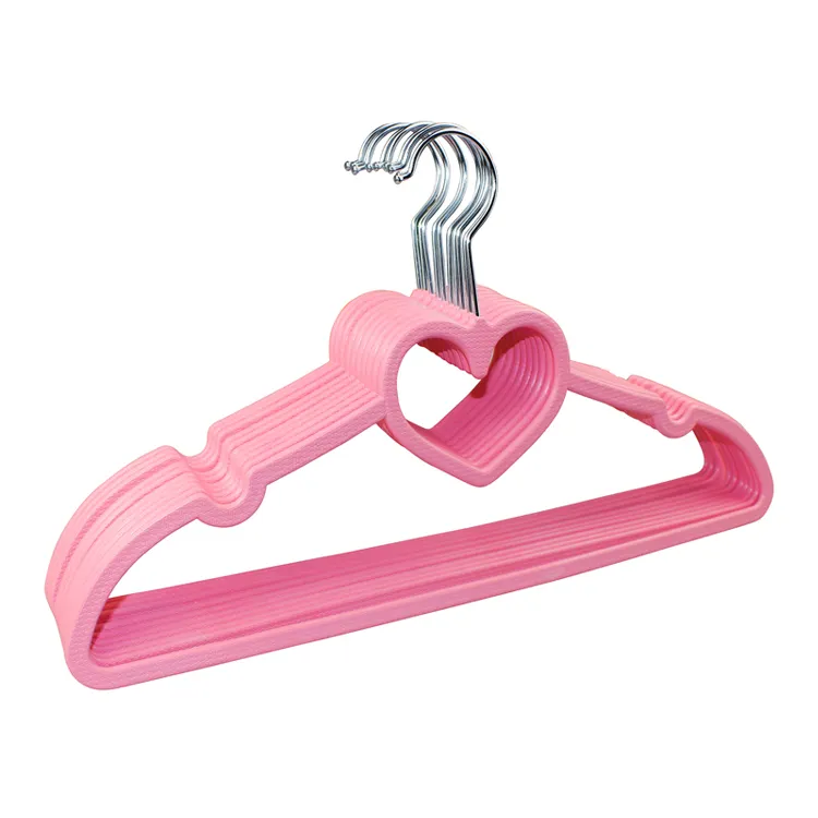 CHARISMA Plastic Hangers Hangers Ultra Thin Space Saving Heart Shaped Plastic Strong Durable Adult Coat Hangers