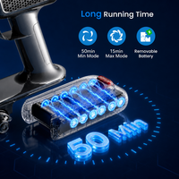 Aspirateur sans fil 400W, design anti-emmêlement, tout-en-un, écran LED, filtre HEPA lavable, autonomie maximale de 50 minutes, avec certifications CE/CB