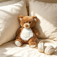 Série de jouets en peluche super doux pour bébés, animaux brodés (mouton, chat, faon, girafe), rembourrés en coton PP, pour anniversaire et anti-stress