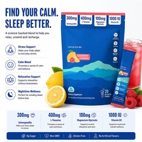 Mélange de poudre de boisson apaisante soluble dans l'eau en sachet individuel et en stick pour les voyages, l'hôtel, la maison et le bureau OEM/ODM
