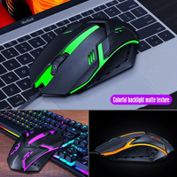 Kit clavier et souris de jeu RGB TF200, clavier et souris filaires USB rétroéclairés, combo clavier et souris pour ordinateur, 104 touches pour PC Gamer, ordinateur portable