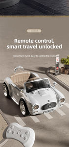 Çocuk Elektrikli Arabası Müzikli Uzaktan Kumandalı Işıklı Dört Tekerlekli İki Kişilik Oyuncak Araba - Product Image 6