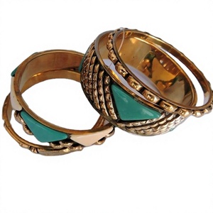 New Design Brass Resin Vintage Modern Style Handmade Women's Jewelry Bangles with Wings Design Best Quality Hot Selling - Product Image 1