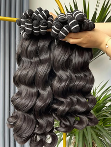 תוספות שיער וייטנאמי גולמי בסיטונאות, תוספות שיער חלקות לחלוטין, מלאי גדול, איכות גבוהה, שיער בתולי 100% רמי - Product Image 5