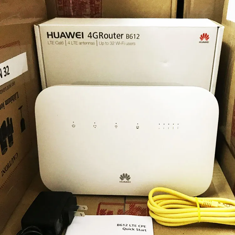 新着HUAWEIロック解除300Mbps高速4GLTE WiFiルーターCAT6CPEルーターB612s-51DマイクロSIMカードプラグ