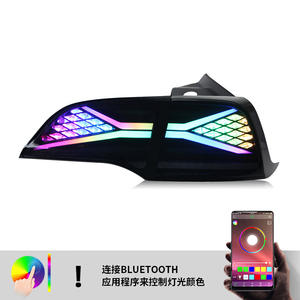 Nouvel assemblage de feu arrière LED RVB <span class=keywords><strong>Fantasy</strong></span> étanche pour Tesla modèle 3/Y avec <span class=keywords><strong>lentille</strong></span> rouge feux de course modifiés clignotant coulant - Product Image 6