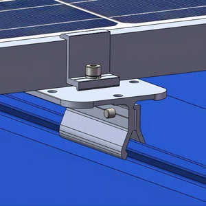 Accessoires de montage <span class=keywords><strong>solaire</strong></span> pour <span class=keywords><strong>toiture</strong></span> métallique à joint surélevé, pinces de <span class=keywords><strong>fixation</strong></span> pour panneaux photovoltaïques, kit d'installation facile - Product Image 2