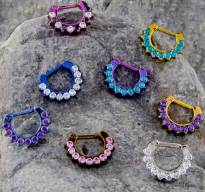 Venta al por Mayor <span class=keywords><strong>de</strong></span> Piercings <span class=keywords><strong>de</strong></span> Titanio <span class=keywords><strong>de</strong></span> 16G para Septum, Anillos para Pezones, Chapados en Oro, Joyería Corporal <span class=keywords><strong>de</strong></span> Moda para Niños y Bodas - Product Image 2