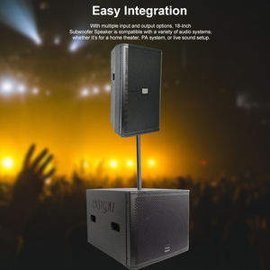 Haut-parleurs professionnels ODM en néodyme 18 pouces, meilleur subwoofer DJ extérieur, subwoofer de basses puissant 2400 watts, haut-parleur 18 pouces - Product Image 5