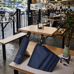 Parapluie <span class=keywords><strong>pliant</strong></span> entièrement automatique personnalisable avec logo, style moderne, protection UV, idéal pour les voyages - Product Image 4