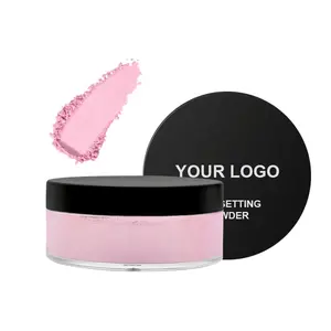 OEM Translucent Matte Loose Setting Powder Private Label Vegan Pink Setting Powder