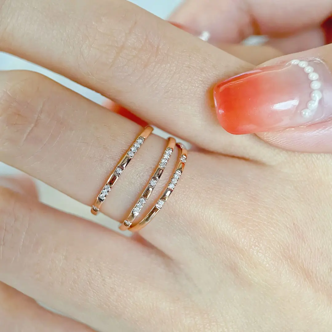 Бриллиантовое кольцо, выращенное в лаборатории, модное и персонализированное, 18k 14k 9k подлинное Золотое кольцо оптом на заказ