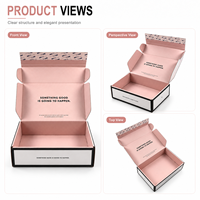 Caja de Envío de Cartón Corrugado de Doble Pared con Cierre Automático y Logotipo Personalizado al por Mayor para Envíos de Comercio Electrónico