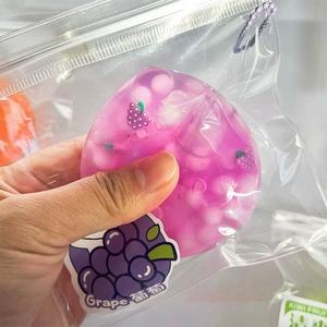 CHENXI Hot Selling Strawberry Fruit <b>Ball</b> Soft Silicone Stress Relief Sensory Fidget Toy <b>Squeeze</b> Toy for Kids - Product Image 5