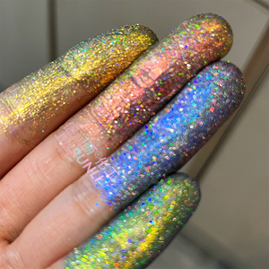 Mỹ phẩm lớp quang học biến hypershift Tắc Kè Hoa sắc tố cầu vồng Holographic Phấn mắt sắc tố bột - Product Image 4