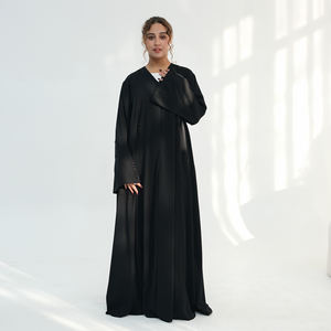 Vêtements pour femmes en gros B2B, fabricants de vêtements islamiques, abaya faite à la main avec perles, robe musulmane pour femmes, cardigan, abaya Dubaï, Eid - Product Image 5